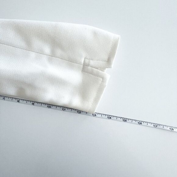 Evan Picone Womens Blazer Suit Jacket 3/4 Sleeve Cream Size 10 - Picture 6 of 7